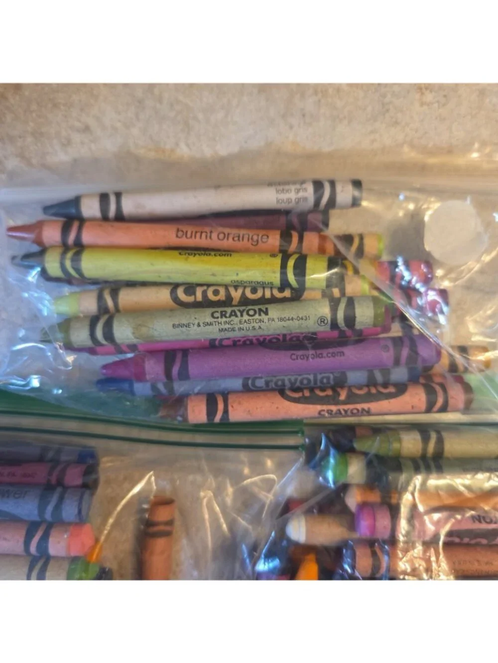 Vtg Crayola Crayons Loose Mixed Lot 80s 90s Melting Crafts Coloring 1.5#